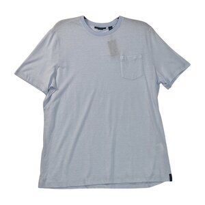 Perry Ellis Men's T Shirt Size XL Blue  Short Sleeve Bright Cotton Blend  (06)